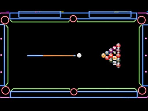 Captura de pantalla del juego Billiard Neon  - sports - Juego gratuito en línea