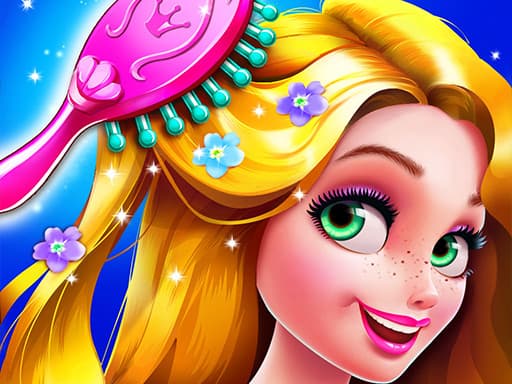 Long Hair Princess Hair Salon game screenshot - girls - Free online game