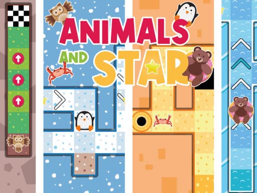 Animals and Star game screenshot - girls - Free online game
