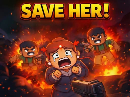 Keep Her Alive game screenshot - shooting - Free online game
