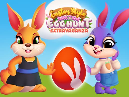 Easter Style Junction Egg Hunt Extravaganza game screenshot - girls - Free online game