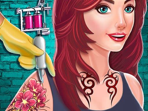Tattoo Maker &amp; Drawing Salon game screenshot - hypercasual - Free online game