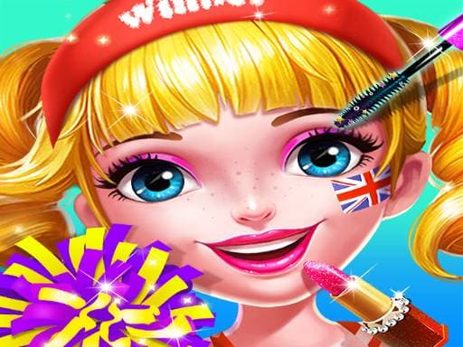 HighSchool Cheerleader Game game screenshot - girls - Free online game