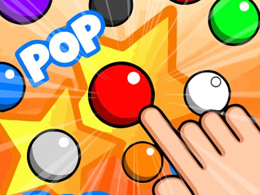 Pop Pop The Balloons game screenshot - girls - Free online game