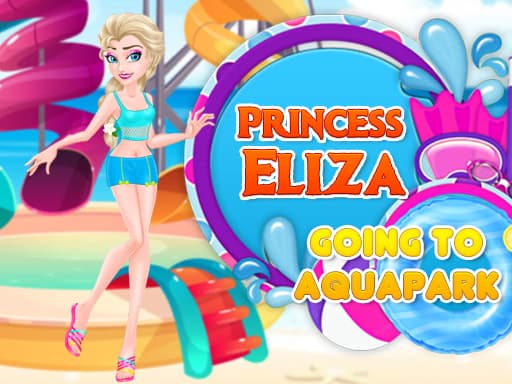 Captura de pantalla del juego Princess Eliza Going To Aquapark - girls - Juego gratuito en línea
