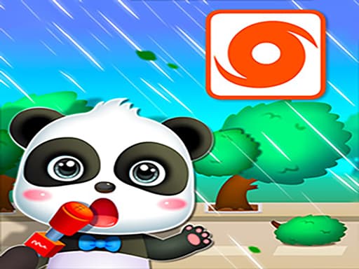 Baby Panda Hurricane Safety game screenshot - hypercasual - Free online game