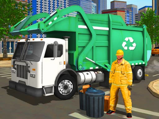 Captura de pantalla del juego City Cleaner 3D Tractor Simulator - action - Juego gratuito en línea