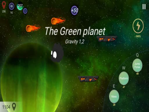 Captura de pantalla del juego Barry On The Space - adventure - Juego gratuito en línea