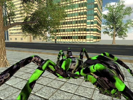 Spider Robot Transformation game screenshot - shooting - Free online game