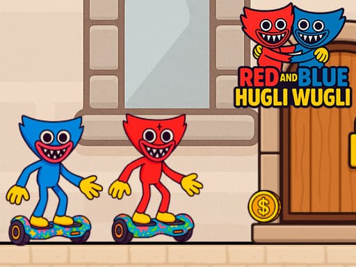 Red and Blue Hugli Wugli game screenshot - adventure - Free online game