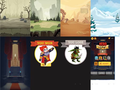 Captura de pantalla del juego Hero Rescue 1 - racing - Juego gratuito en línea