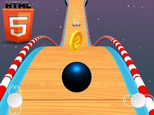 Sky Stunts Rolling Ball 3D game screenshot - adventure - Free online game