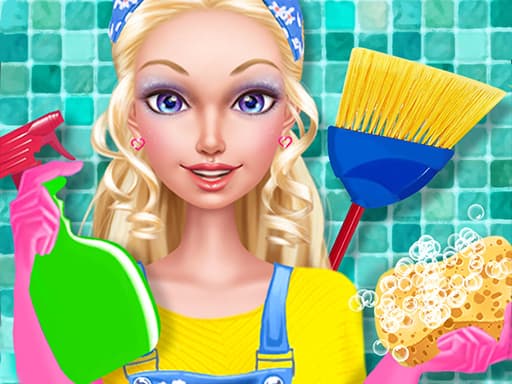 Fashion Doll House Cleaning game screenshot - girls - Free online game