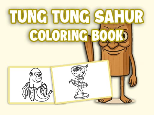 Tung Tung Sahur Coloring Book game screenshot - girls - Free online game