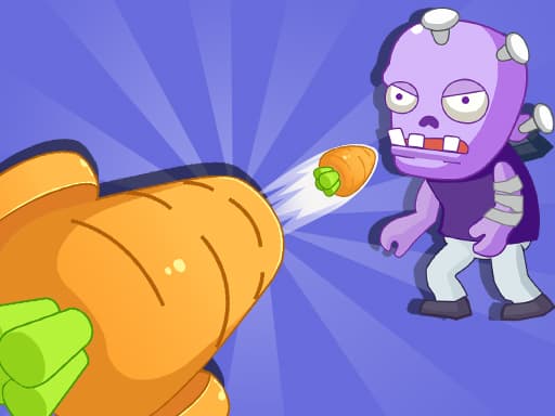 Garden Defense Zombie Siege game screenshot - hypercasual - Free online game