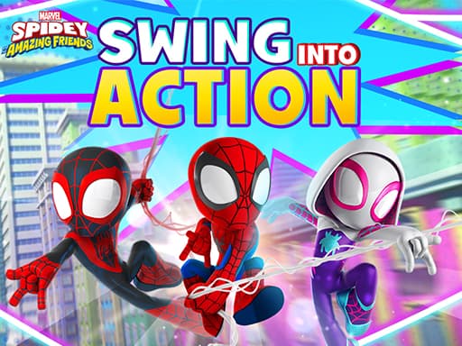 Spidey and his Amazing Friends: Swing Into Action! game screenshot - racing - Free online game