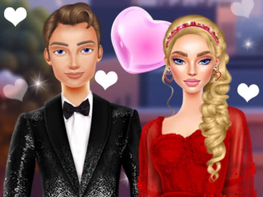 Valentines Day Couple Date game screenshot - girls - Free online game