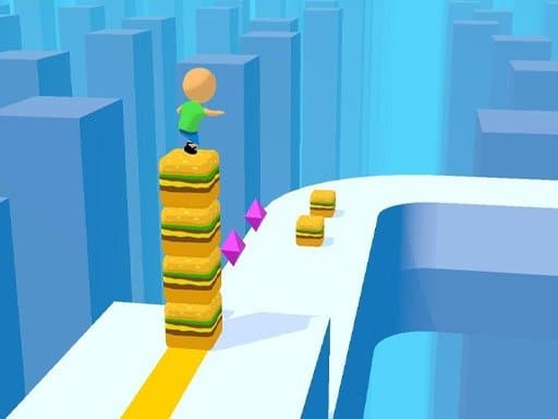Cube Surfer 3D game screenshot - hypercasual - Free online game