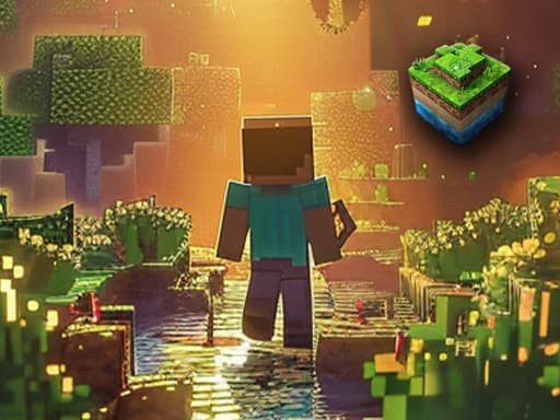 World of Blocks 3D game screenshot - adventure - Free online game