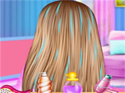 Princess Anna Short Hair Studio game screenshot - hypercasual - Free online game