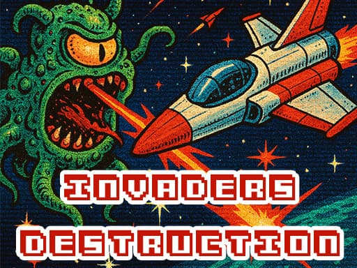 Captura de pantalla del juego Invaders Destruction - shooting - Juego gratuito en línea