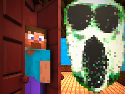Craft Doors: Horror Run game screenshot - action - Free online game