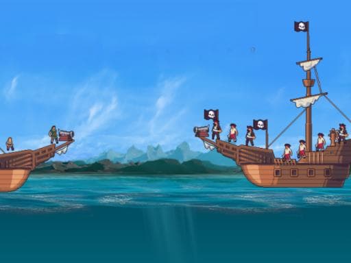 Captura de pantalla del juego Sailing the Dangerous Sea - shooting - Juego gratuito en línea