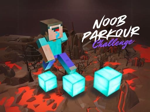 Noob Parkour Challenge 3D game screenshot - arcade - Free online game