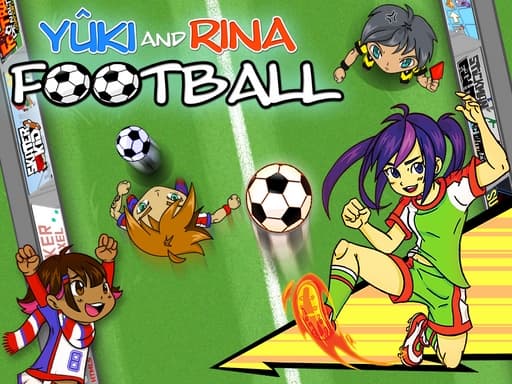 Captura de pantalla del juego Yuki and Rina Football - sports - Juego gratuito en línea
