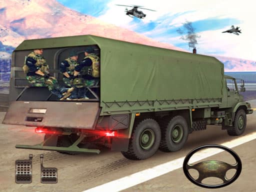 Truck games Simulator New US Army Cargo Transport  game screenshot - hypercasual - Free online game