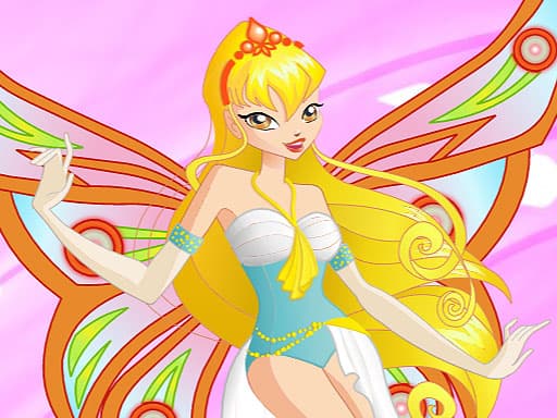 Stella Beauty Fairy Dress Up game screenshot - girls - Free online game