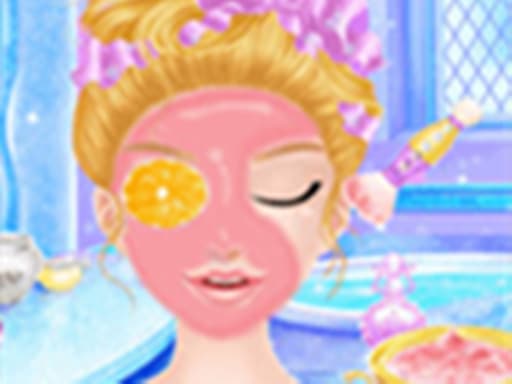 Princess Salon Frozen Party game screenshot - hypercasual - Free online game