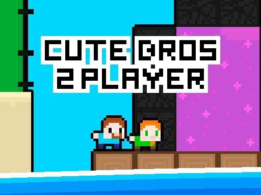 Cute Bros 2 Player game screenshot - arcade - Free online game