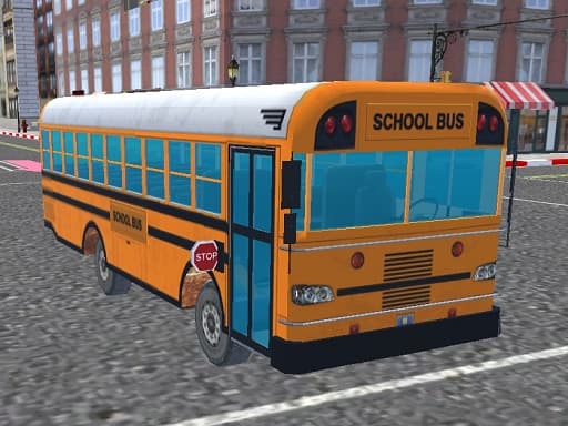 Bus School Park Driver游戏截图 - arcade - 免费在线游戏