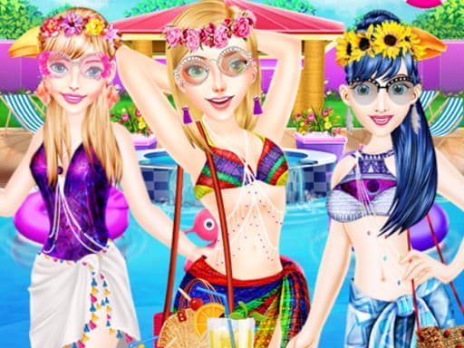 Summer Pool Party Fashion游戏截图 - girls - 免费在线游戏