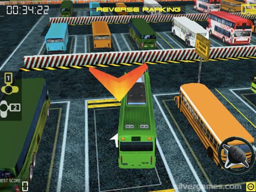 Captura de pantalla del juego Bus Parking 3D Online - 3d - Juego gratuito en línea