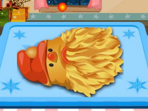 Cooking Golden Santa Bread game screenshot - cooking - Free online game