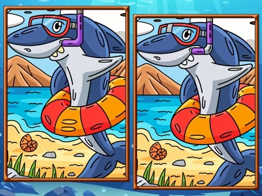 Marine Spot The Difference游戏截图 - puzzles - 免费在线游戏