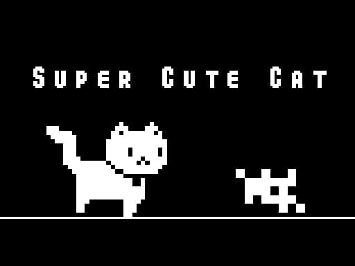 Captura de pantalla del juego Super Cute Cat - arcade - Juego gratuito en línea