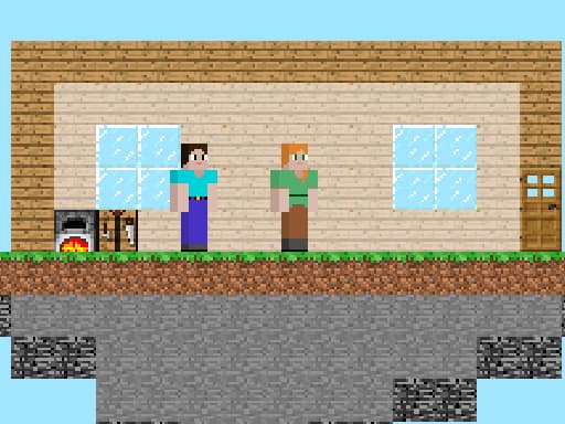 Captura de pantalla del juego Steve and Alex - 2 player - Juego gratuito en línea