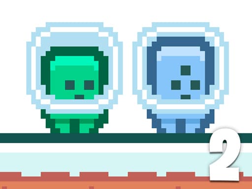 Green and Blue Cuteman 2游戏截图 - arcade - 免费在线游戏