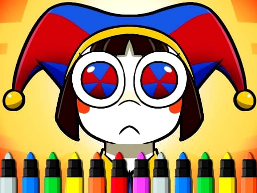 Digital Circus Coloring Adventure game screenshot - girls - Free online game