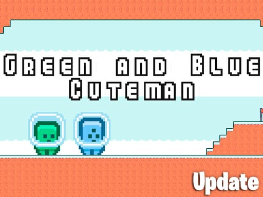 Green and Blue Cuteman游戏截图 - arcade - 免费在线游戏