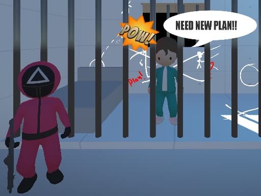 Captura de pantalla del juego Escape Plan in Squid Game - action - Juego gratuito en línea