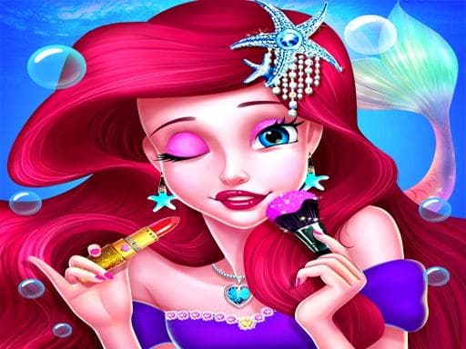Mermaid Princess Makeup - Girl Fashion Salon game screenshot - girls - Free online game