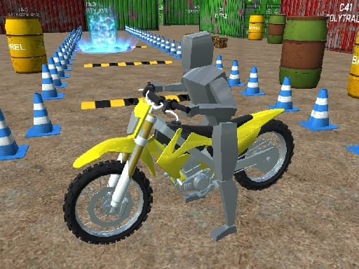 Parking Bike 3D Game game screenshot - action - Free online game