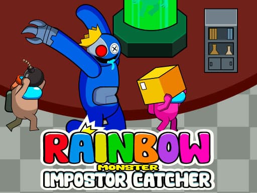 Captura de pantalla del juego Rainbow Monster Impostor Catcher - hypercasual - Juego gratuito en línea