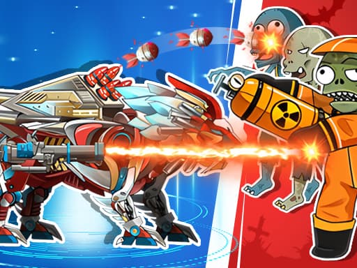 Robot Terminator T Rex game screenshot - arcade - Free online game
