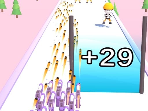 Merge Weapons Shooting 2048 game screenshot - hypercasual - Free online game
