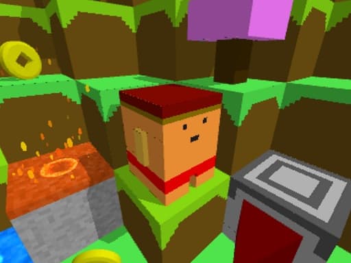 Blocky Rush Downhill游戏截图 - arcade - 免费在线游戏